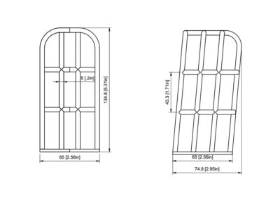 Roll Cage Rounded Dimensions